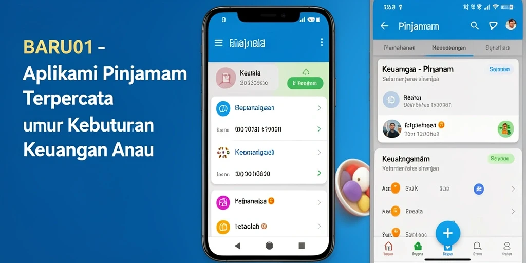 Tampilan antarmuka aplikasi Pinjaman BARU01 yang sederhana dan intuitif.