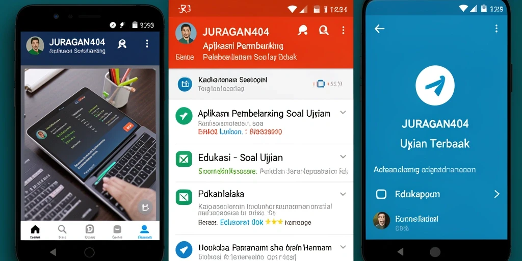 Antarmuka aplikasi JURAGAN404 yang interaktif dan mudah digunakan.