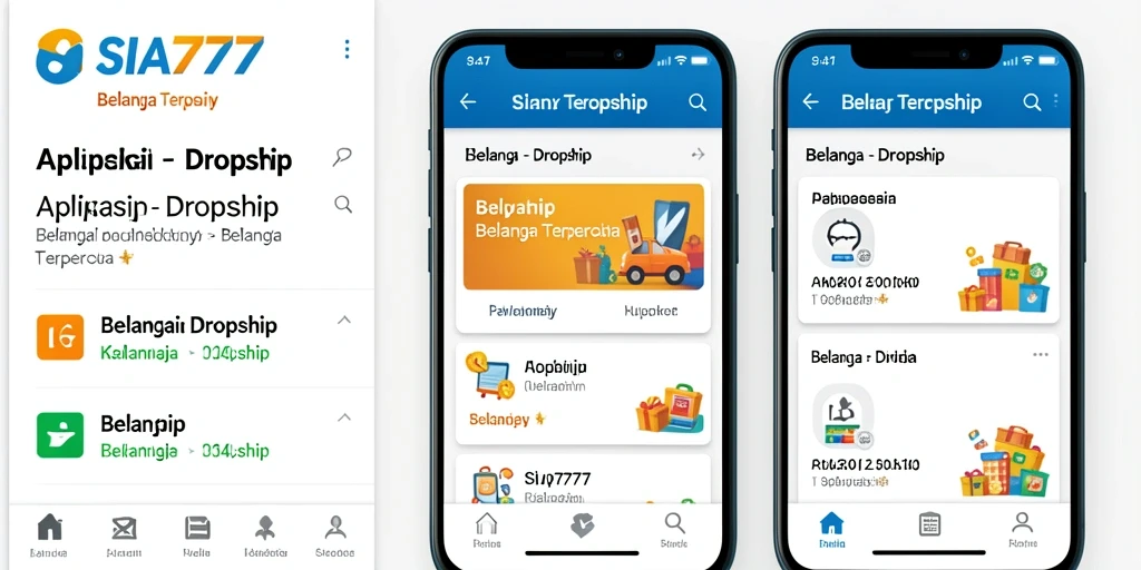Antarmuka SIA777 menampilkan fitur dropship yang lengkap dan intuitif.