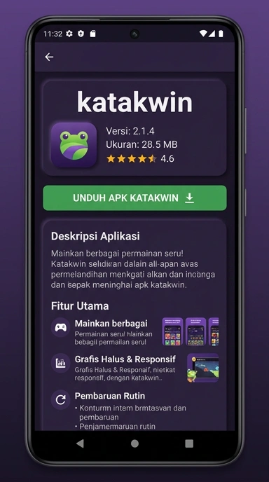 Tampilan halaman APK katakwin
