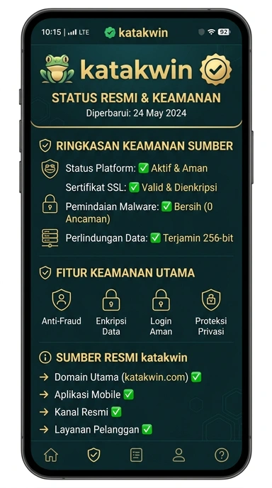 Tampilan kanal resmi katakwin
